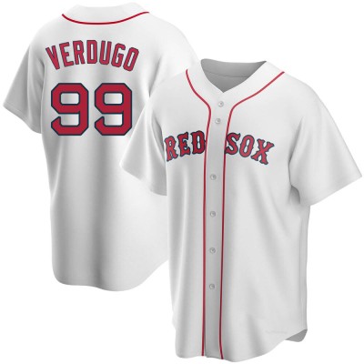 Men's Alex Verdugo Boston Red Sox Replica White Home Jersey