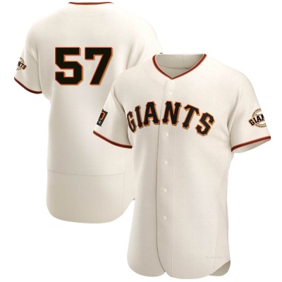 Men's Alex Wood San Francisco Giants Authentic Cream Home Jersey