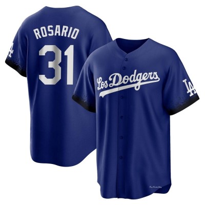 Men's Amed Rosario Los Angeles Dodgers Replica Royal 2021 City Connect Jersey