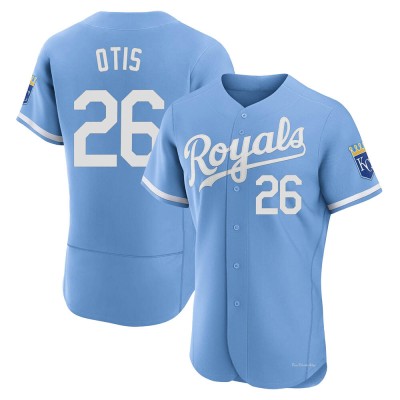 Men's Amos Otis Kansas City Royals Authentic Light Blue 2022 Alternate Jersey