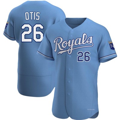 Men's Amos Otis Kansas City Royals Authentic Light Blue Alternate Jersey