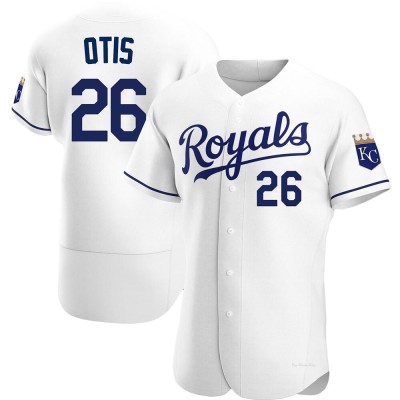 Men's Amos Otis Kansas City Royals Authentic White Home Jersey