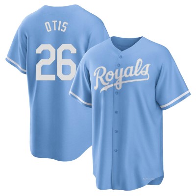 Men's Amos Otis Kansas City Royals Replica Light Blue 2022 Alternate Jersey