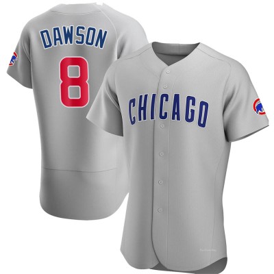 Men's Andre Dawson Chicago Cubs Authentic Gray Road Jersey