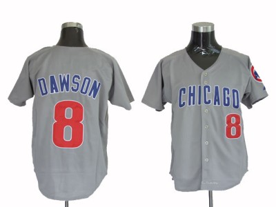 Men's Andre Dawson Chicago Cubs Authentic Grey Throwback Jersey