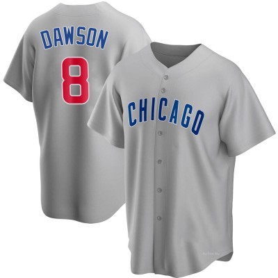 Men's Andre Dawson Chicago Cubs Replica Gray Road Jersey