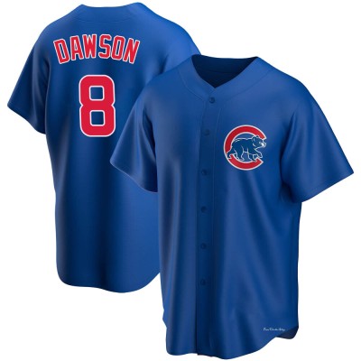 Men's Andre Dawson Chicago Cubs Replica Royal Alternate Jersey