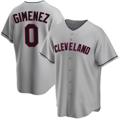 Men's Andres Gimenez Cleveland Guardians Replica Gray Road Jersey