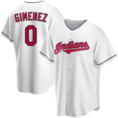 Men's Andres Gimenez Cleveland Guardians Replica White Home Jersey