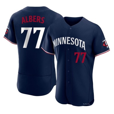 Men's Andrew Albers Minnesota Twins Authentic Navy Alternate Jersey