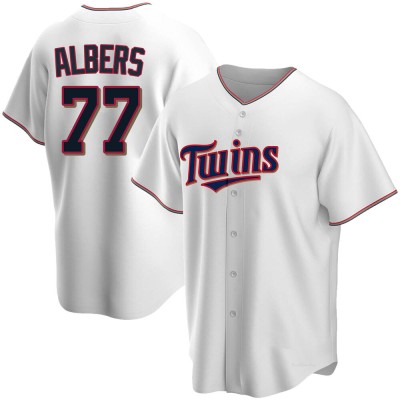 Men's Andrew Albers Minnesota Twins Replica White Home Jersey