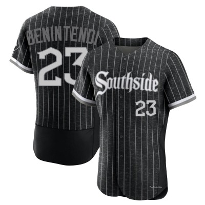 Men's Andrew Benintendi Chicago White Sox Authentic Black 2021 City Connect Jersey