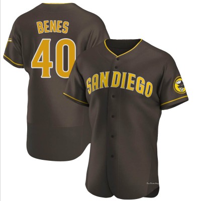 Men's Andy Benes San Diego Padres Authentic Brown Road Jersey