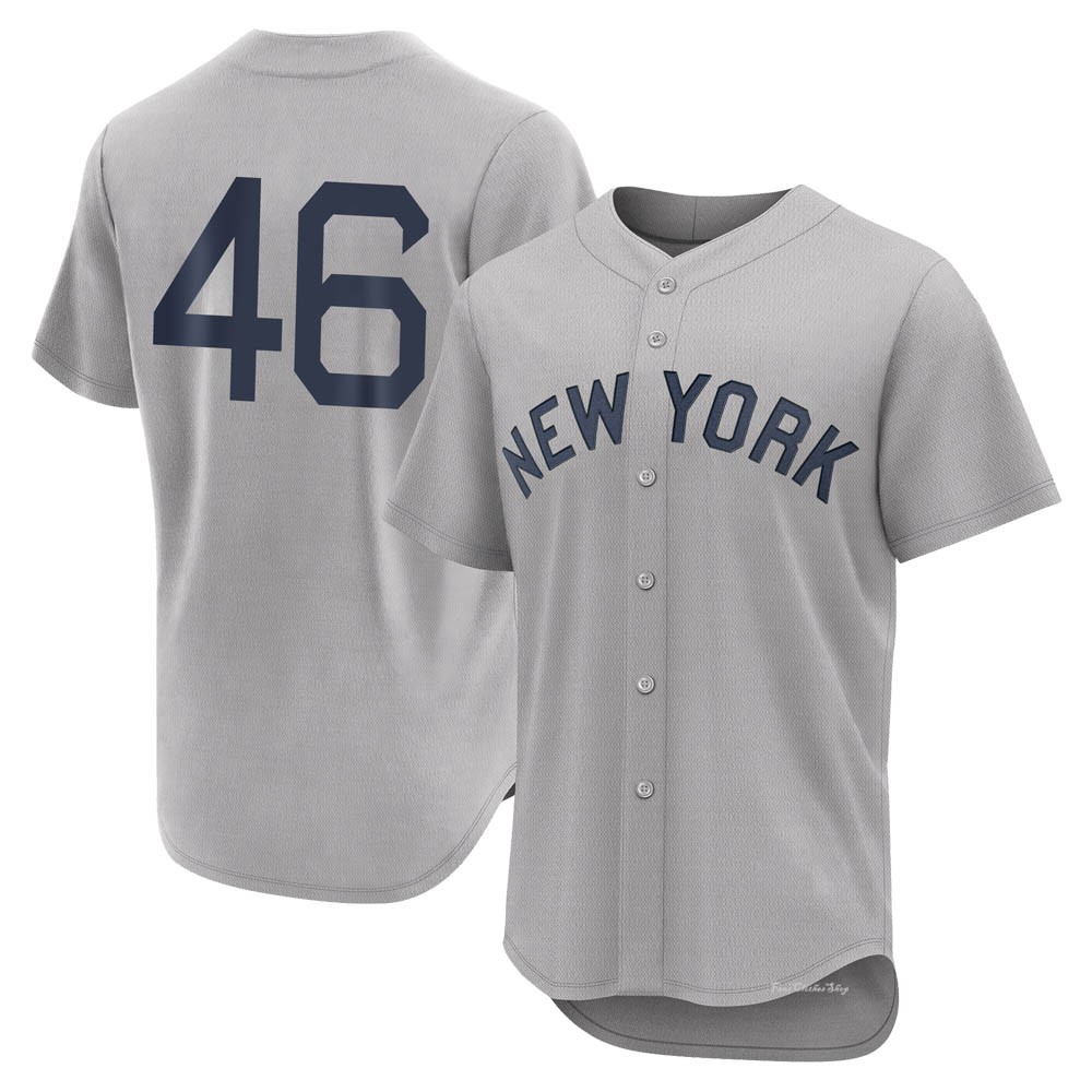 Men's Andy Pettitte New York Yankees Authentic Gray 2021 Field of ...