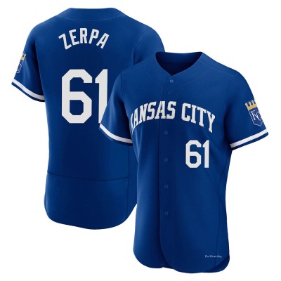 Men's Angel Zerpa Kansas City Royals Authentic Royal 2022 Alternate Jersey