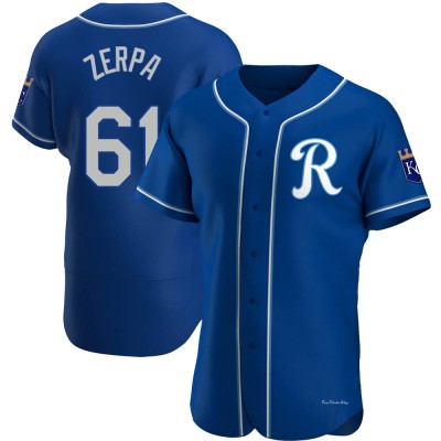 Men's Angel Zerpa Kansas City Royals Authentic Royal Alternate Jersey