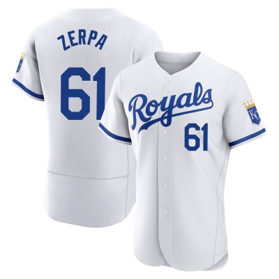 Men's Angel Zerpa Kansas City Royals Authentic White 2022 Home Jersey