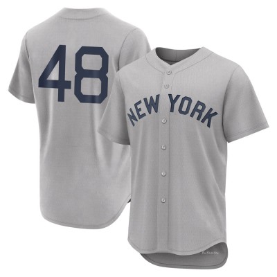 Men's Anthony Rizzo New York Yankees Authentic Gray 2021 Field of Dreams Jersey