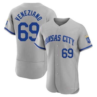 Men's Anthony Veneziano Kansas City Royals Authentic Gray 2022 Road Jersey