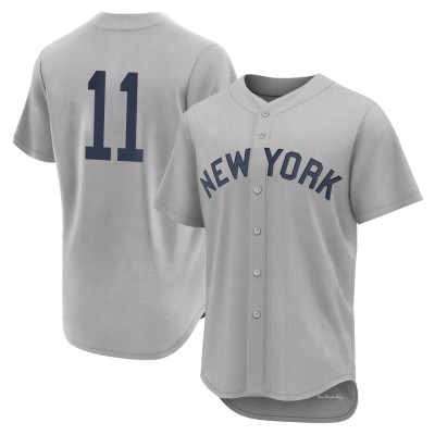 Men's Anthony Volpe New York Yankees Authentic Gray 2021 Field of Dreams Jersey