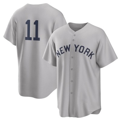 Men's Anthony Volpe New York Yankees Replica Gray 2021 Field of Dreams Jersey