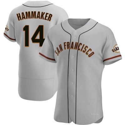 Men's Atlee Hammaker San Francisco Giants Authentic Gray Road Jersey