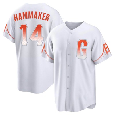 Men's Atlee Hammaker San Francisco Giants Replica White 2021 City Connect Jersey