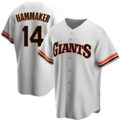 Men's Atlee Hammaker San Francisco Giants Replica White Home Cooperstown Collection Jersey