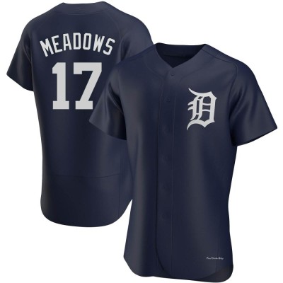 Men's Austin Meadows Detroit Tigers Authentic Navy Alternate Jersey