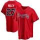 Men's Austin Riley Atlanta Braves Replica Red Alternate Jersey