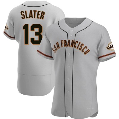 Men's Austin Slater San Francisco Giants Authentic Gray Road Jersey