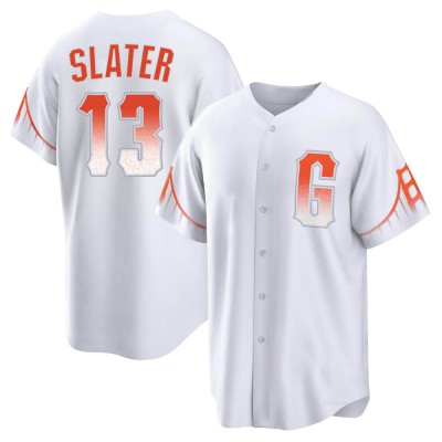 Men's Austin Slater San Francisco Giants Replica White 2021 City Connect Jersey