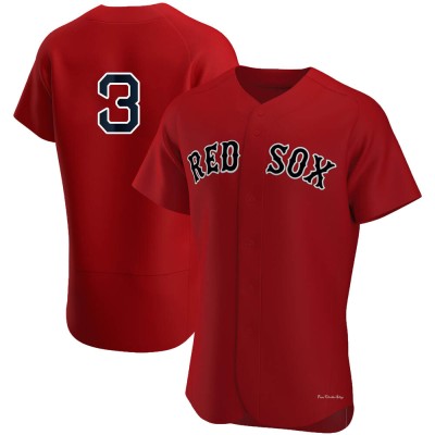 Men's Babe Ruth Boston Red Sox Authentic Red Alternate Team Jersey