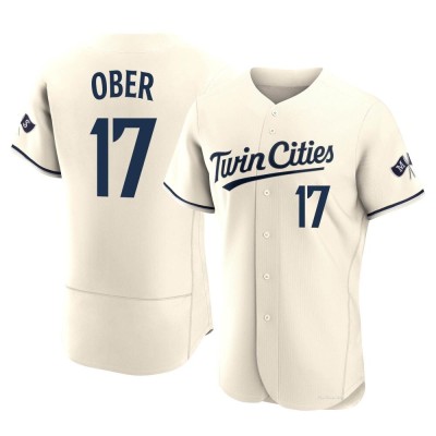 Men's Bailey Ober Minnesota Twins Authentic Cream Alternate 2023 Jersey