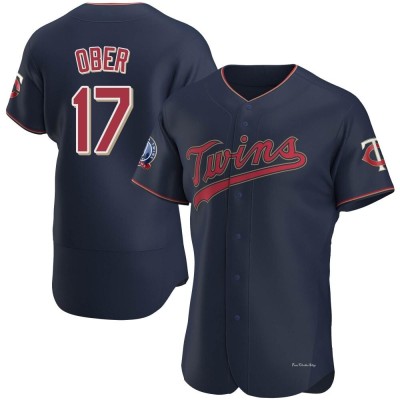 Men's Bailey Ober Minnesota Twins Authentic Navy Alternate 60th Season Team Jersey