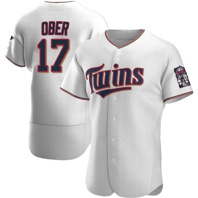 Men's Bailey Ober Minnesota Twins Authentic White Home Jersey