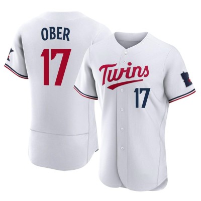 Men's Bailey Ober Minnesota Twins Authentic White Home Jersey