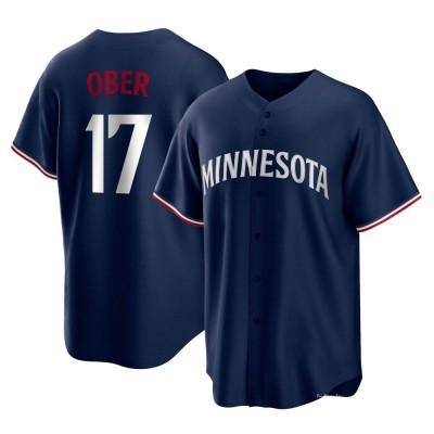 Men's Bailey Ober Minnesota Twins Replica Navy Alternate Jersey