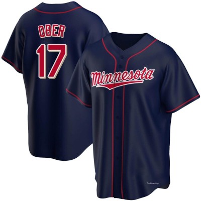 Men's Bailey Ober Minnesota Twins Replica Navy Alternate Team Jersey