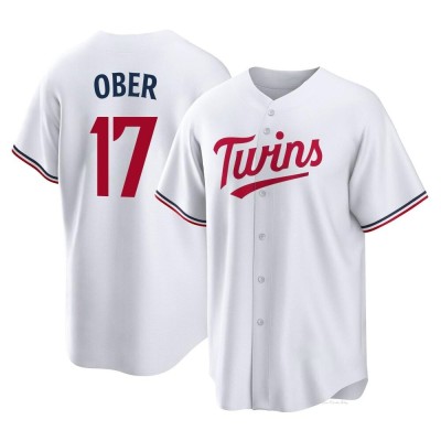 Men's Bailey Ober Minnesota Twins Replica White Home Jersey