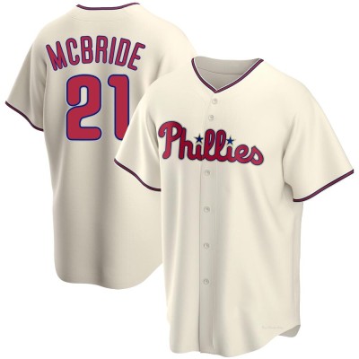 Men's Bake Mcbride Philadelphia Phillies Replica Cream Alternate Jersey