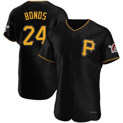 Men's Barry Bonds Pittsburgh Pirates Authentic Black Alternate Jersey