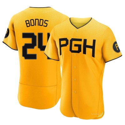 Men's Barry Bonds Pittsburgh Pirates Authentic Gold 2023 City Connect Jersey