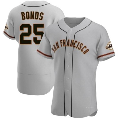 Men's Barry Bonds San Francisco Giants Authentic Gray Road Jersey