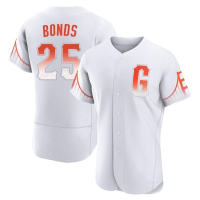 Men's Barry Bonds San Francisco Giants Authentic White 2021 City Connect Jersey