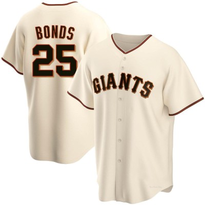 Men's Barry Bonds San Francisco Giants Replica Cream Home Jersey