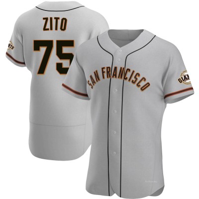 Men's Barry Zito San Francisco Giants Authentic Gray Road Jersey