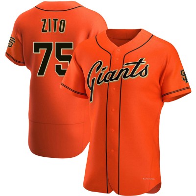 Men's Barry Zito San Francisco Giants Authentic Orange Alternate Jersey