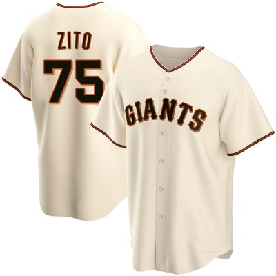 Men's Barry Zito San Francisco Giants Replica Cream Home Jersey