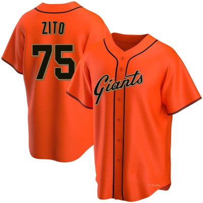 Men's Barry Zito San Francisco Giants Replica Orange Alternate Jersey